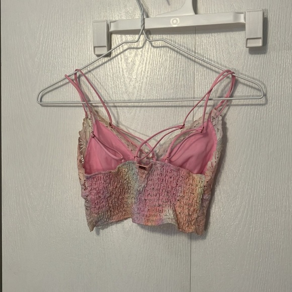 Rainbow Tie-dye lace lingerie bralette - Picture 2 of 2